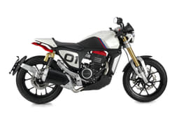 The bike features twin shock absorbers from Gabriel at the rear.